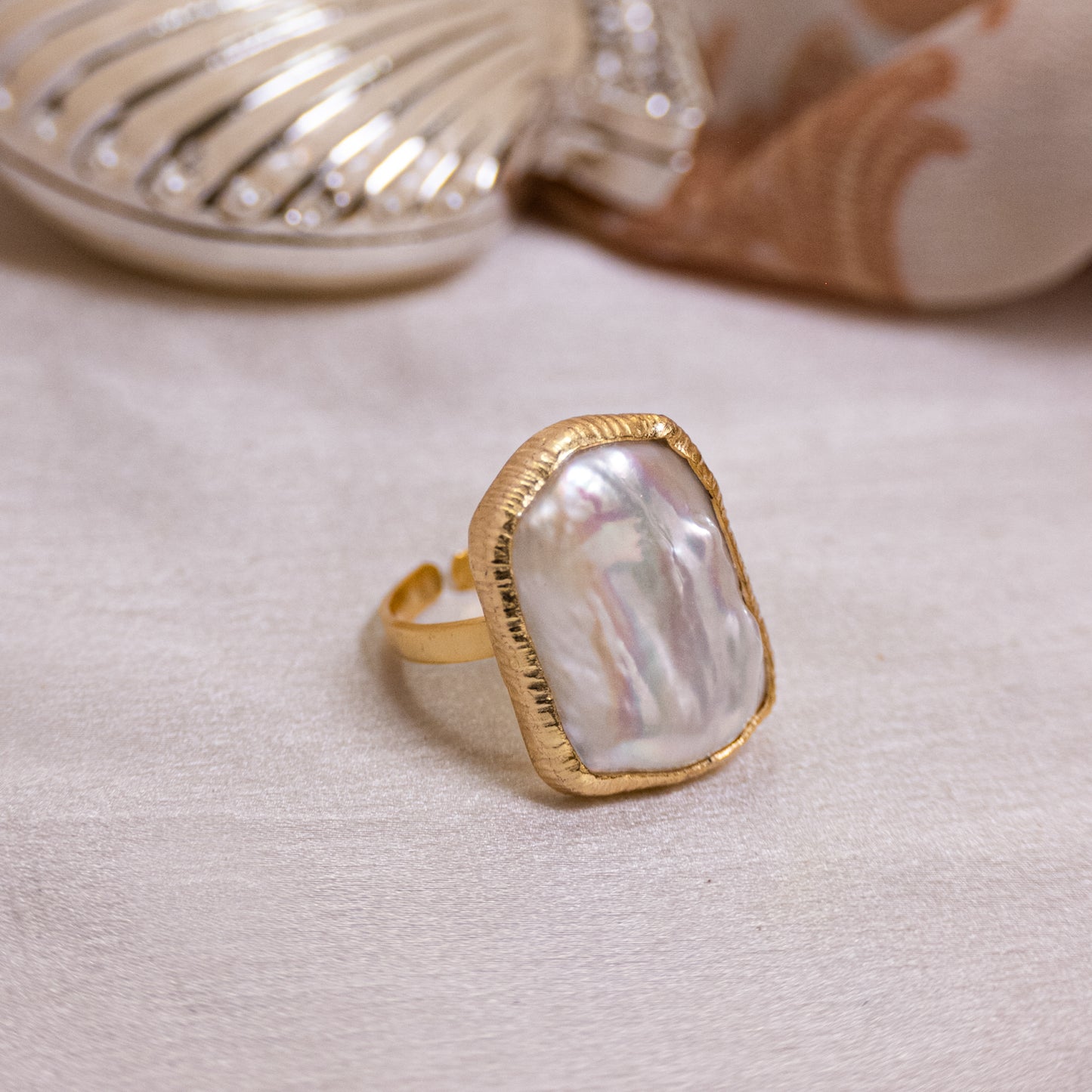 Baroque Pearl Ring