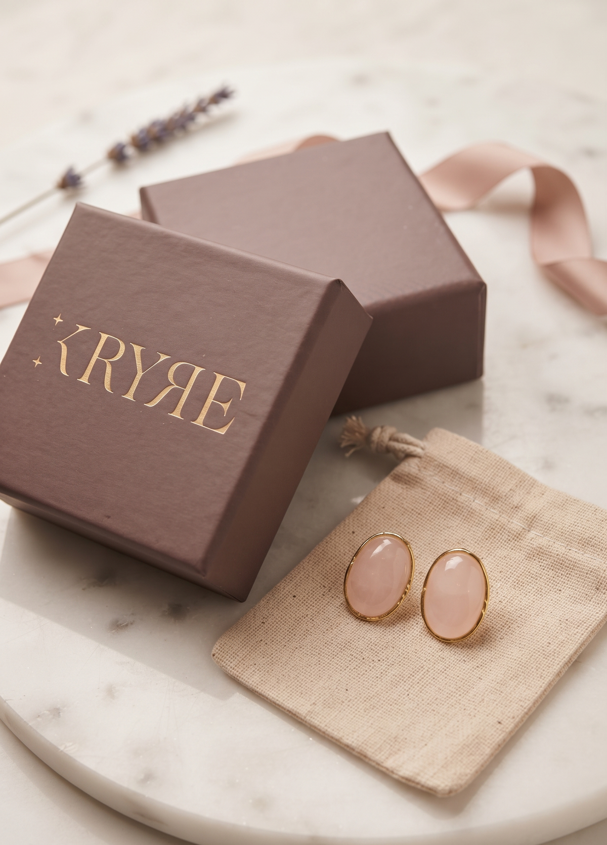 Rouge Stone Earrings