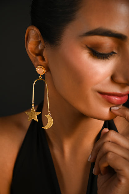 Golden Moon & Star Drop