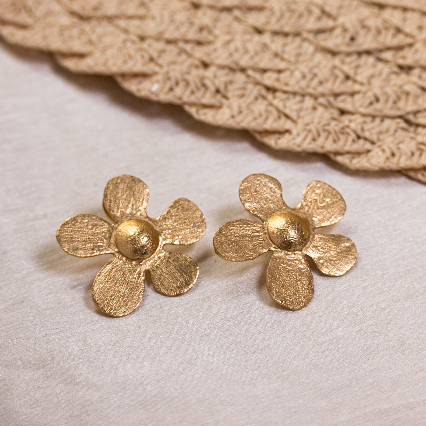 Golden Flora Studs