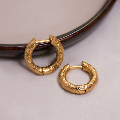 Solis Textured Hoops