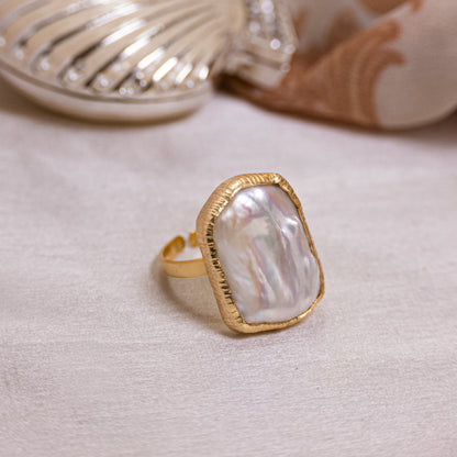 Baroque Pearl Ring