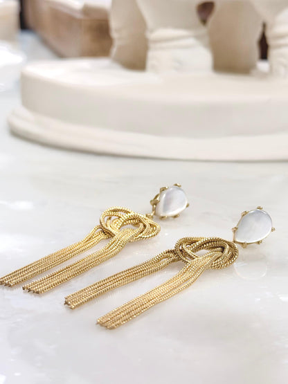 Nacre Knot Earrings