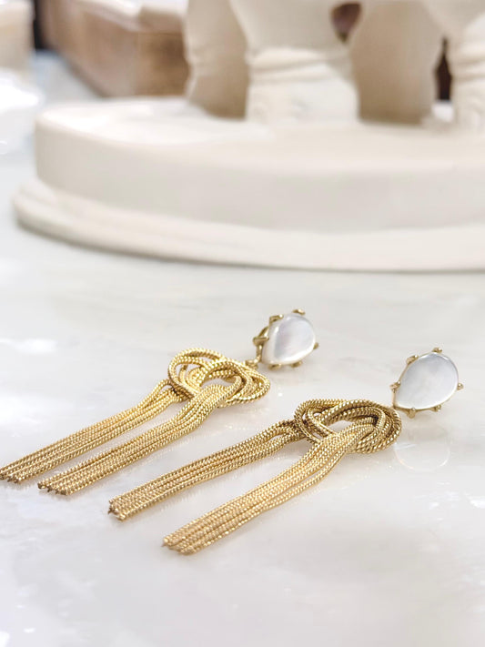 Nacre Knot Earrings